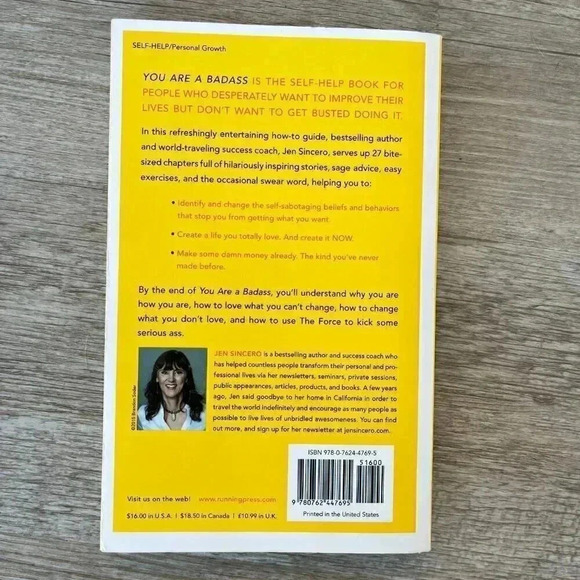 You are a Badass by Jen Sincero Paperback Book - Picture 3 of 6